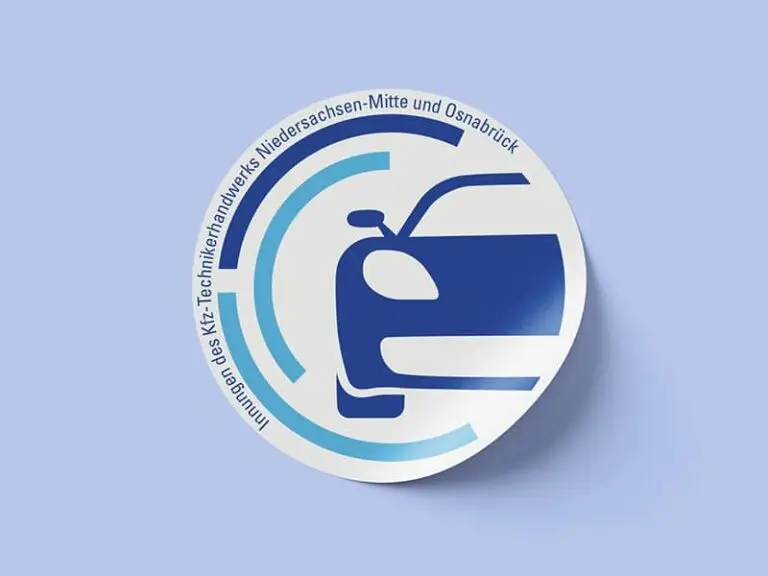 Aufkleber mit Logo