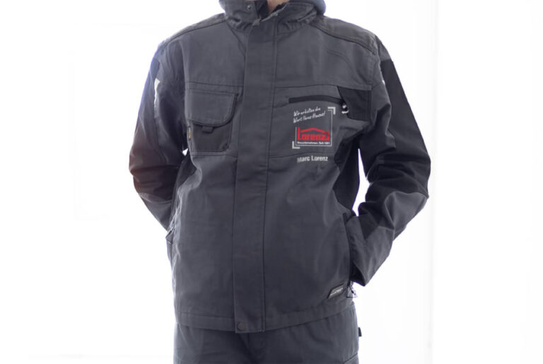 Arbeitsjacke mit Veredlung