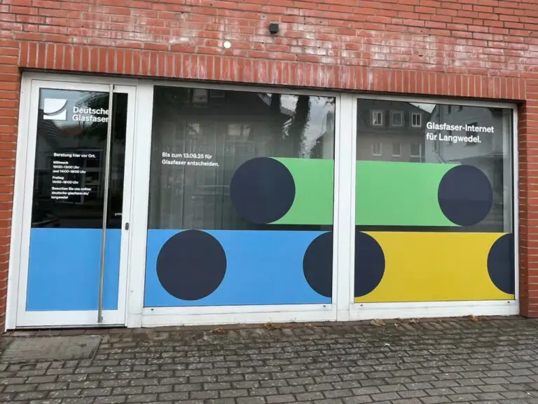 Bunte Fensterfolierung